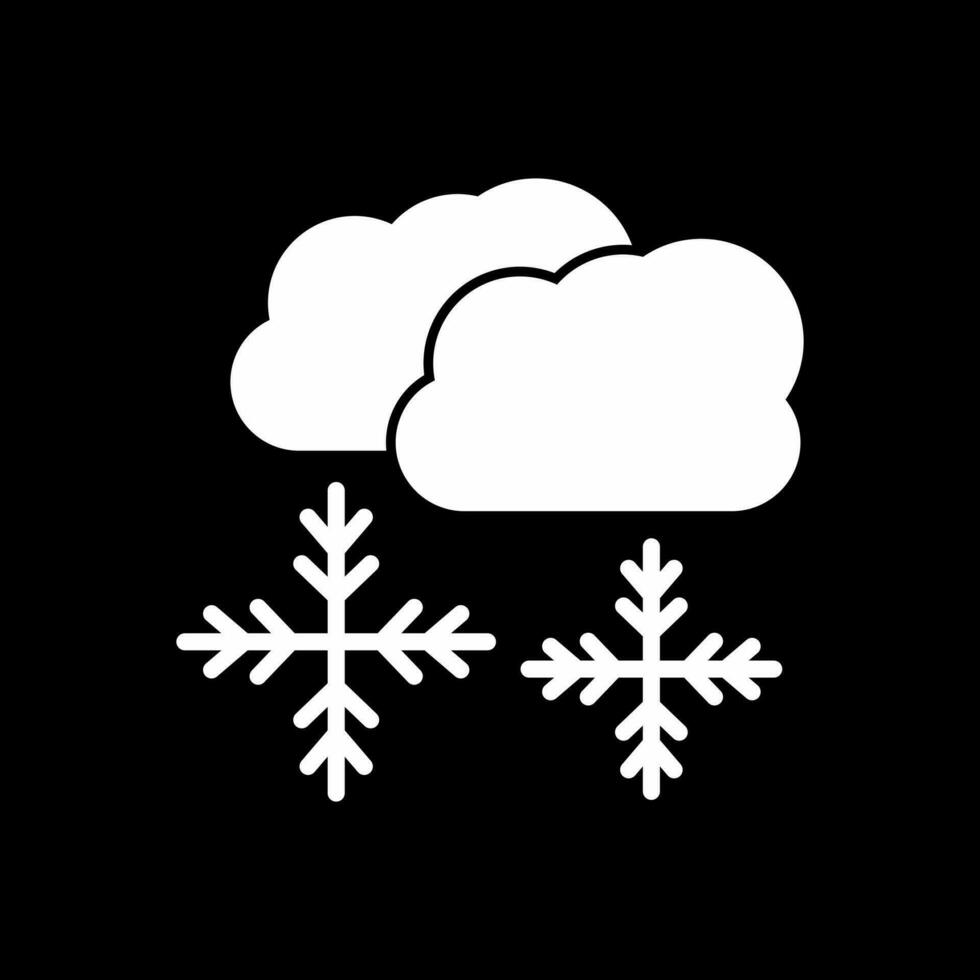 nevicando vettore icona design