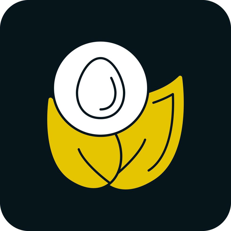 biologico uova vettore icona design