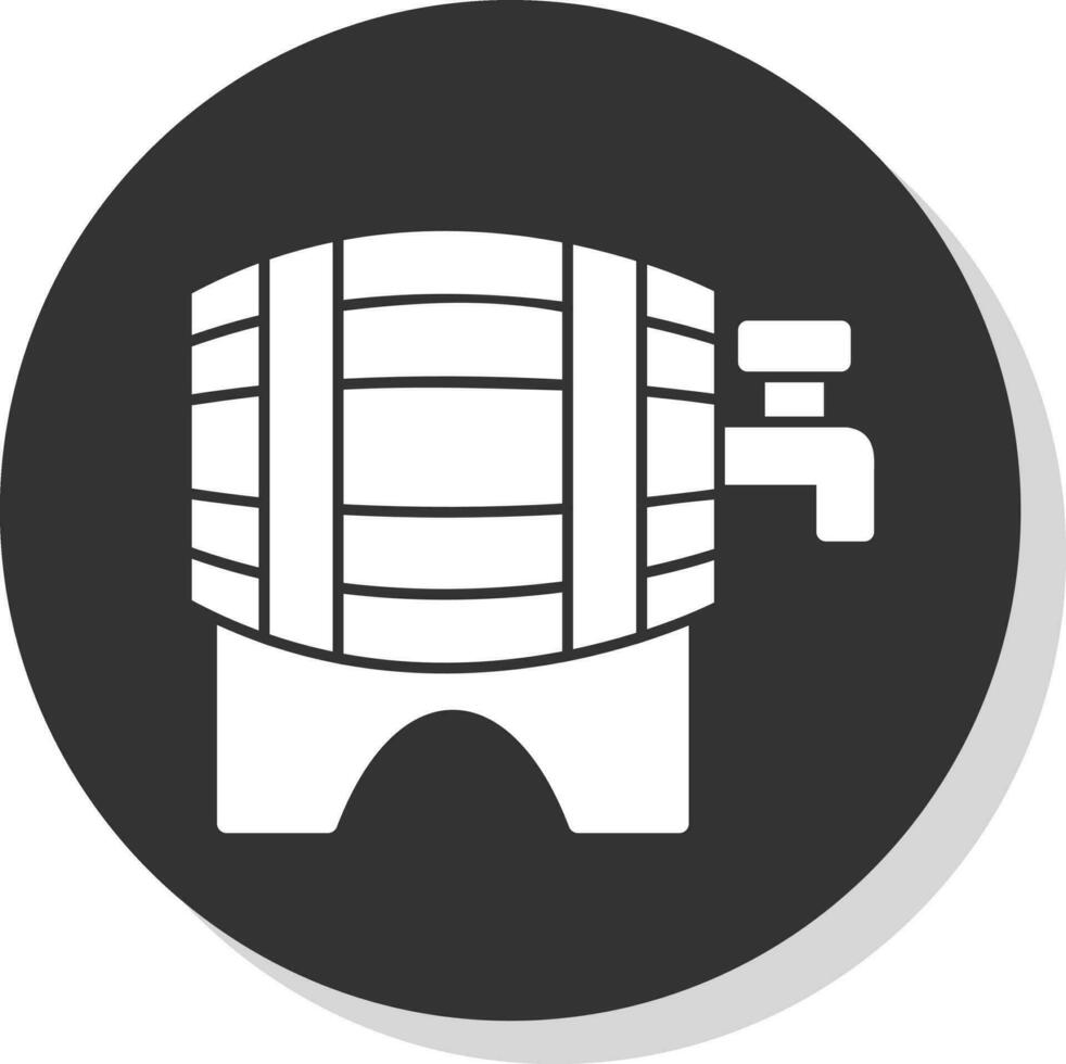 birra fusto vettore icona design