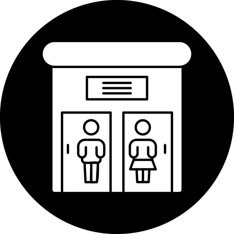 pubblico gabinetto vettore icona design