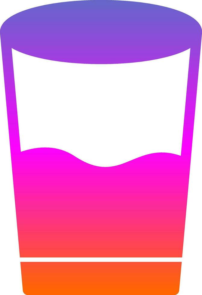 bicchiere di acqua vettore icona design