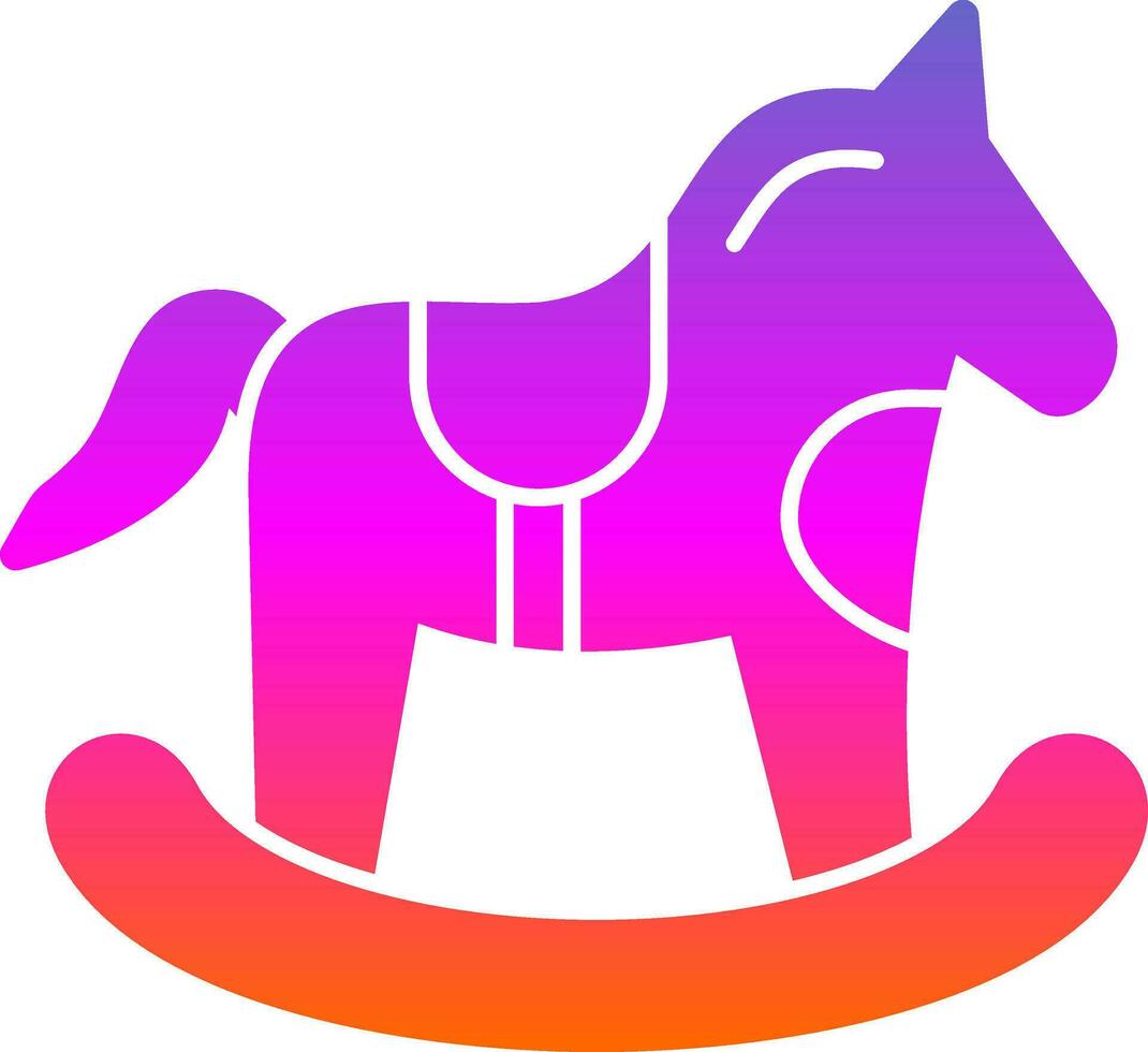 cavallo giocattolo vettore icona design