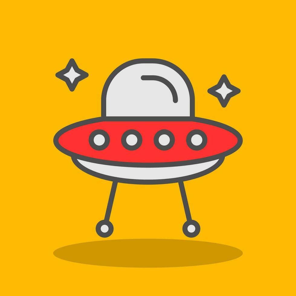 alieno nave vettore icona design