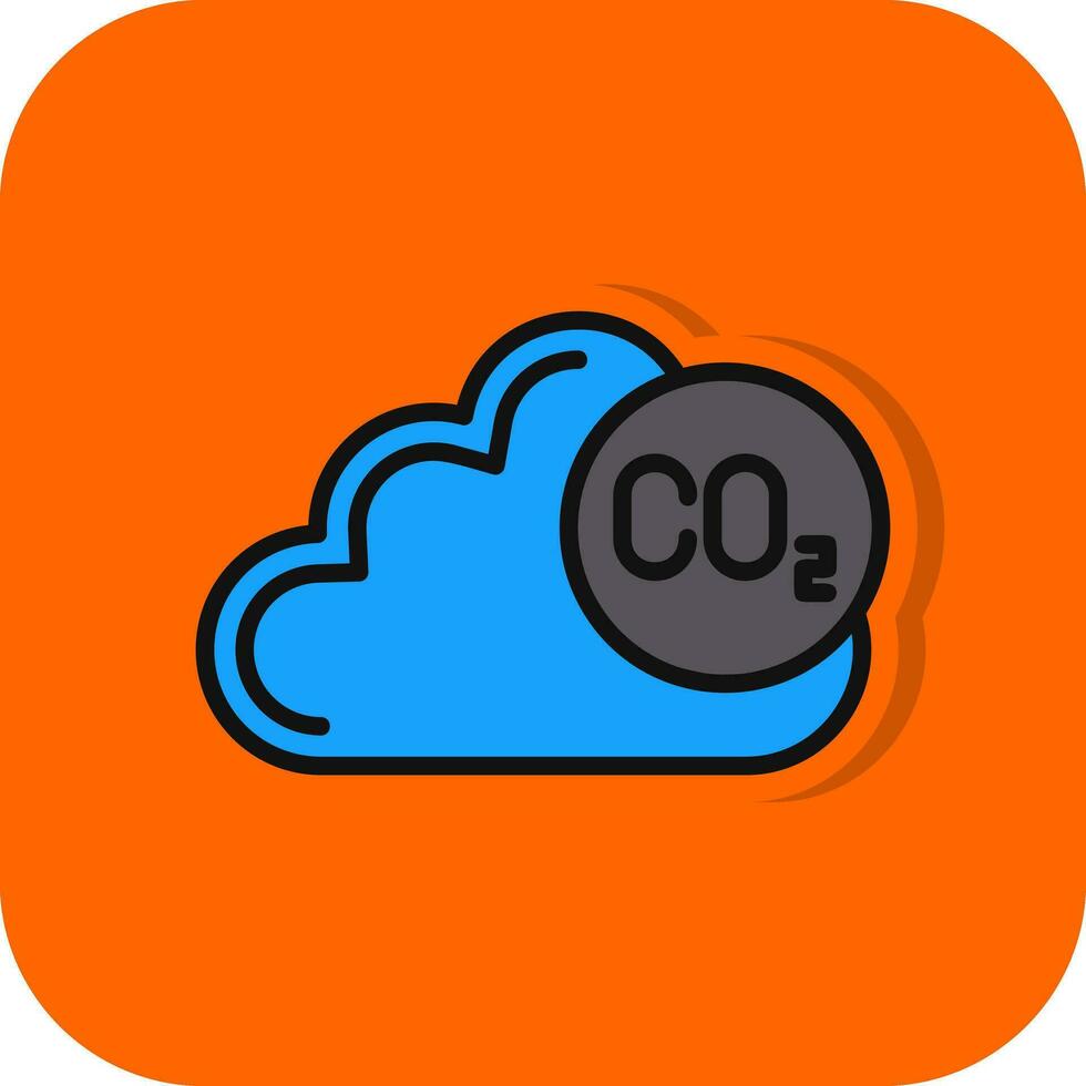 co2 vettore icona design