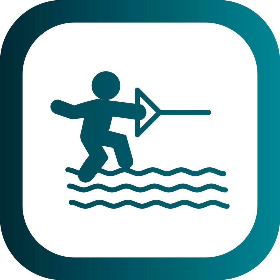 acqua sciare vettore icona design