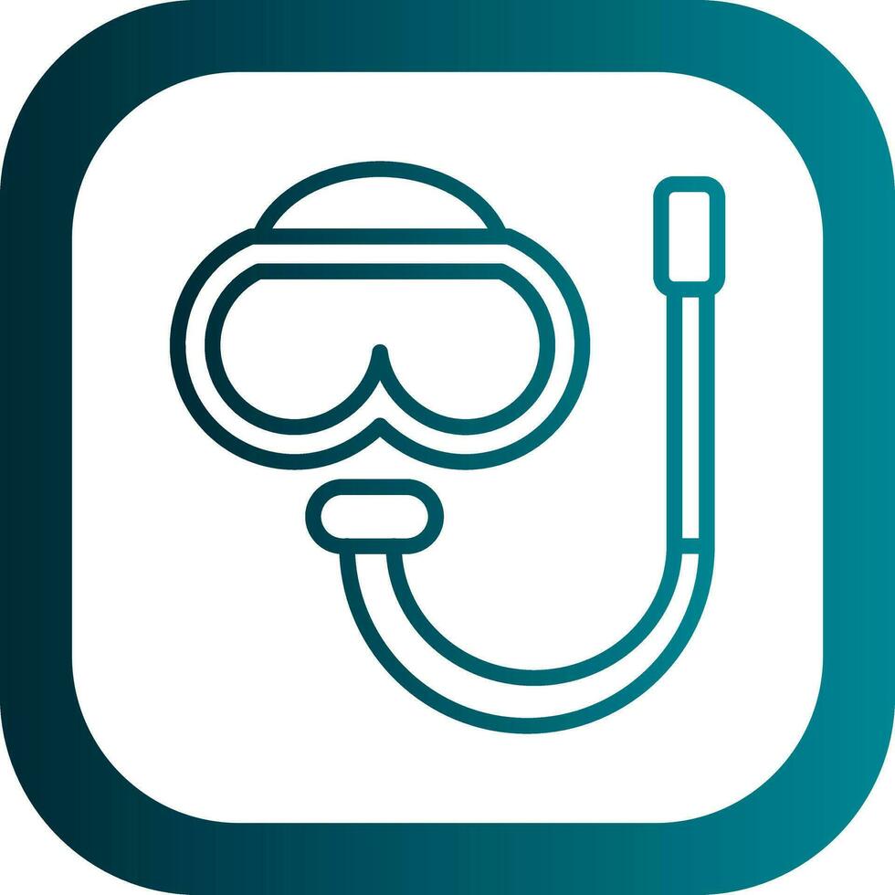 snorkeling vettore icona design