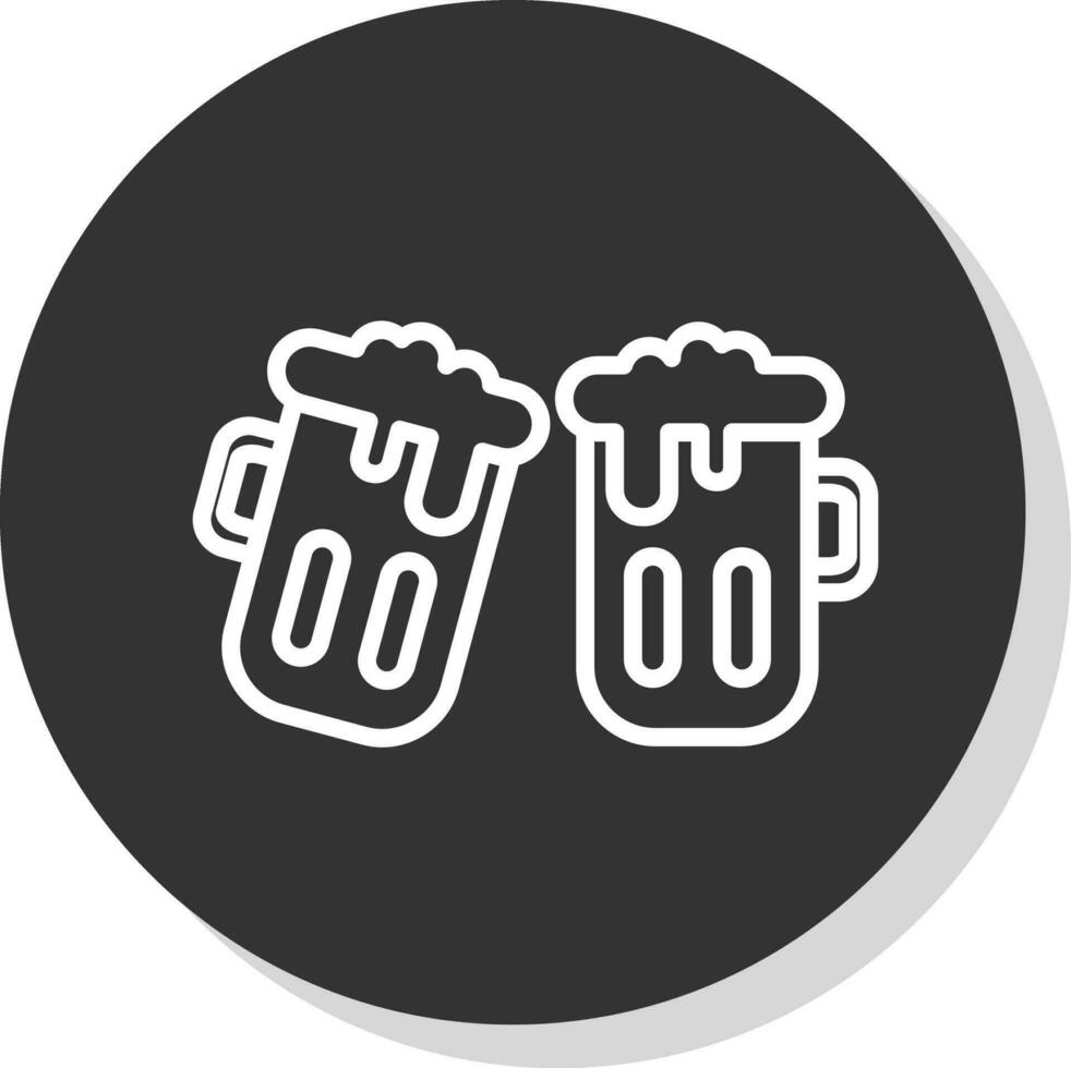 birra boccale vettore icona design