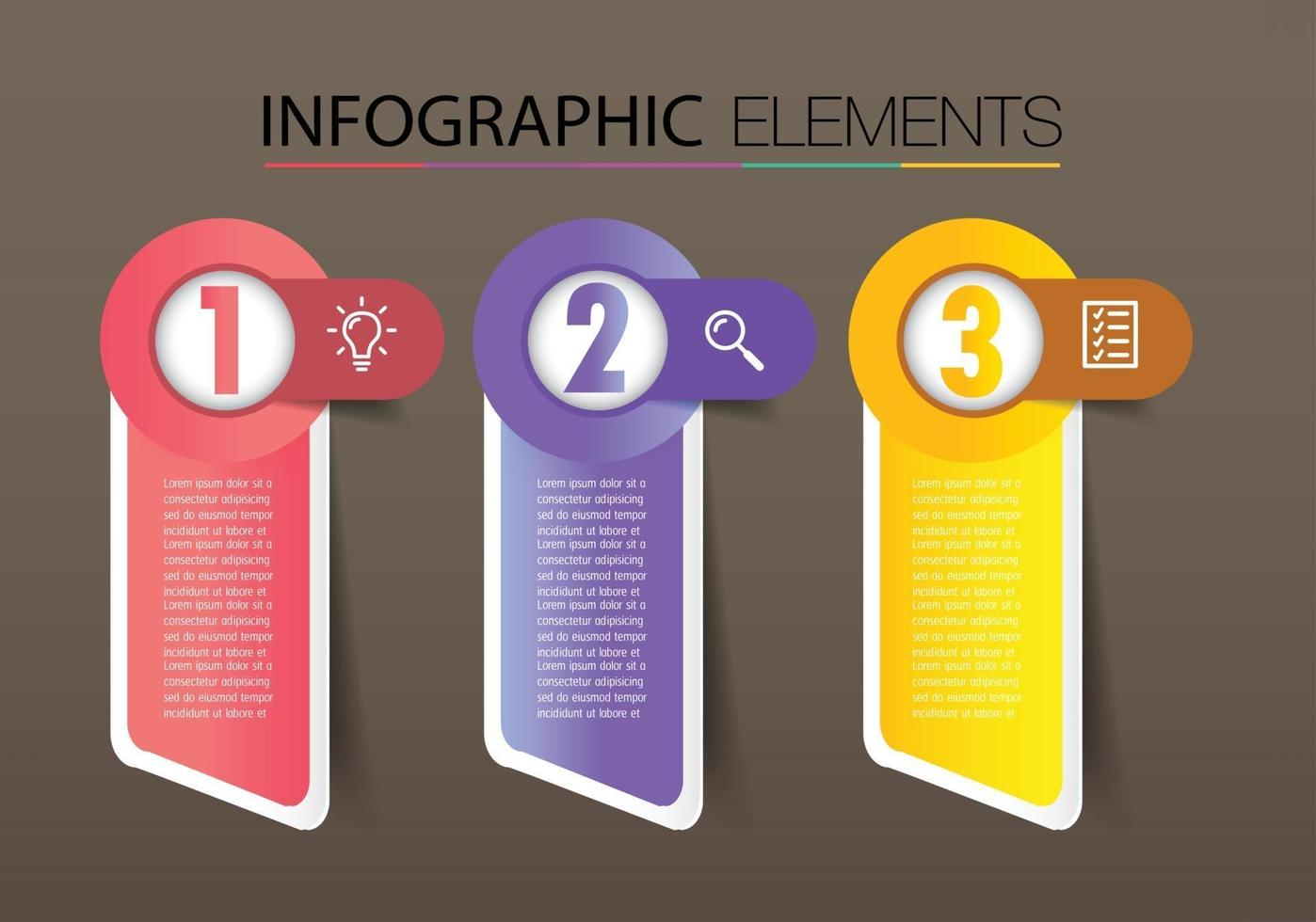 moderna casella di testo modello banner infografica vettore