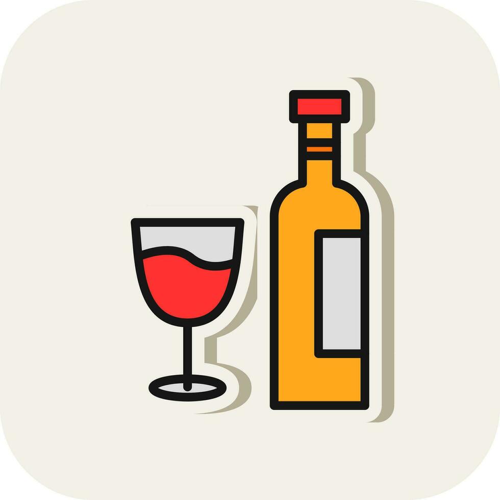 vino vettore icona design