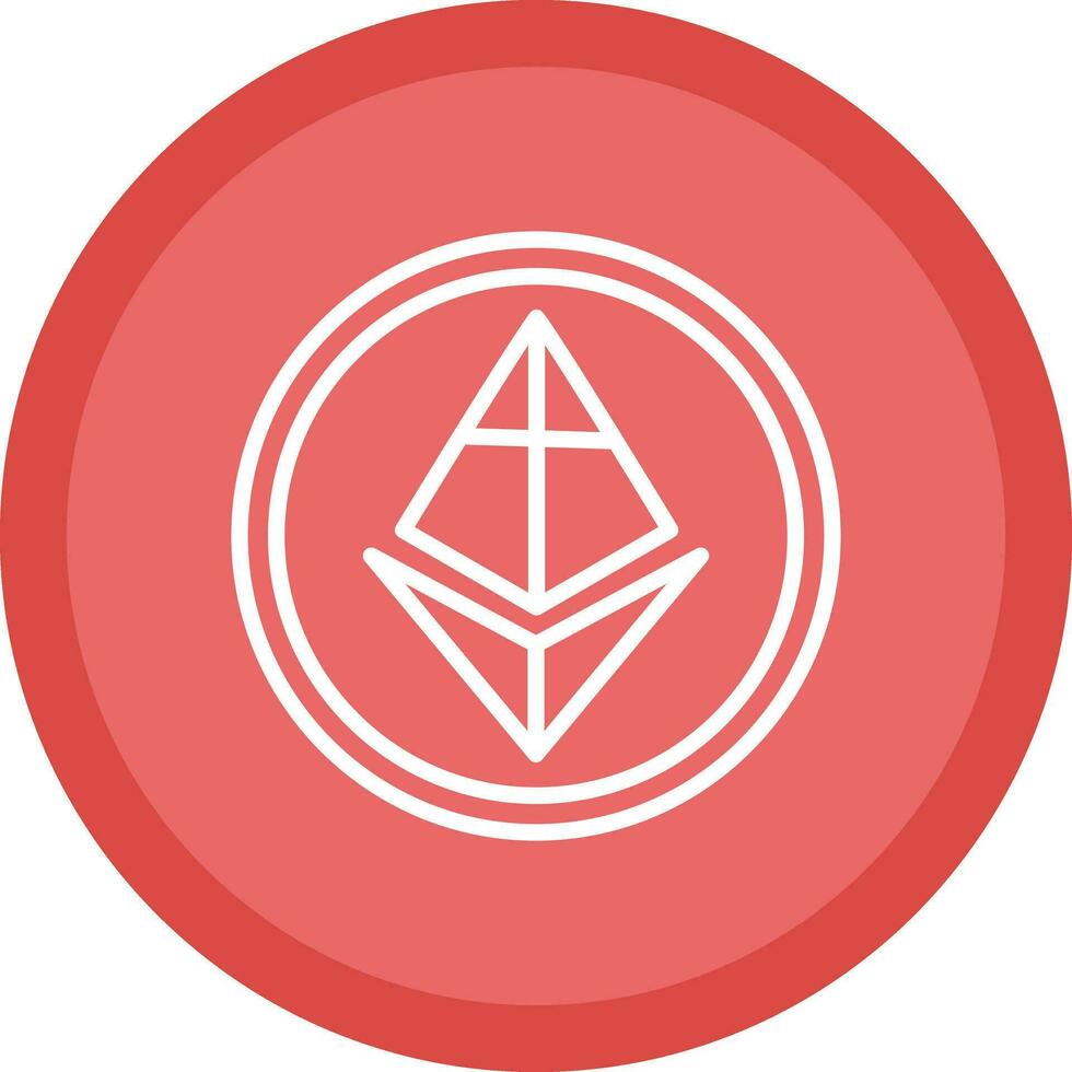 Ethereum vettore icona design