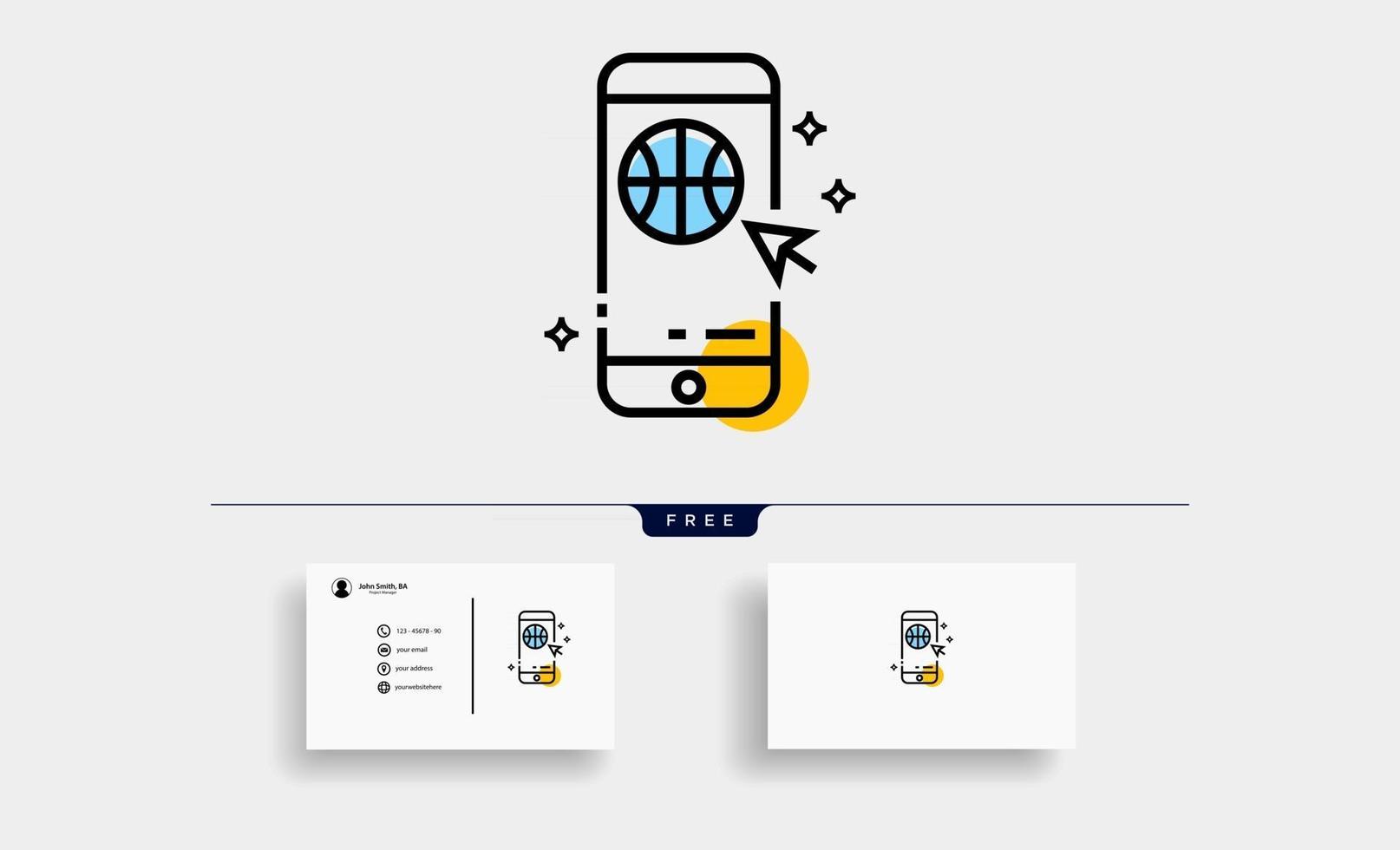 illustrazione del disegno dell'icona di vettore del browser dello smartphone