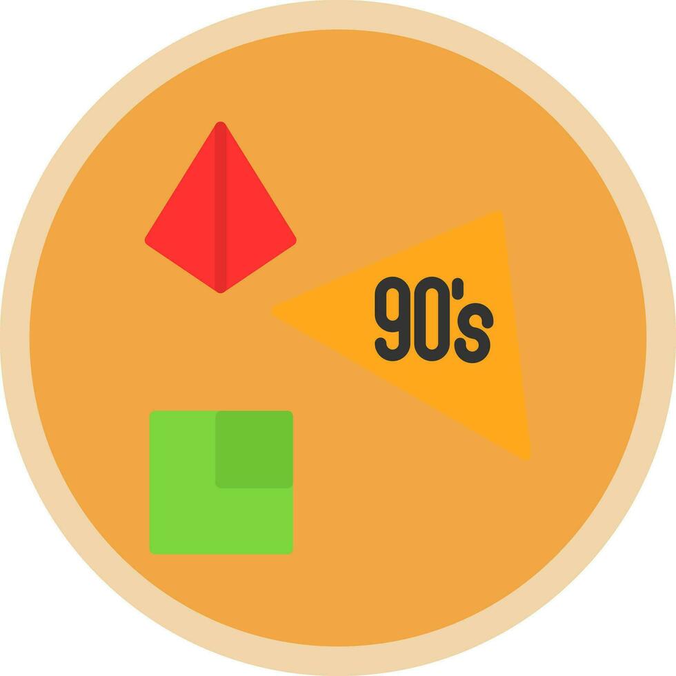 anni 90 vettore icona design