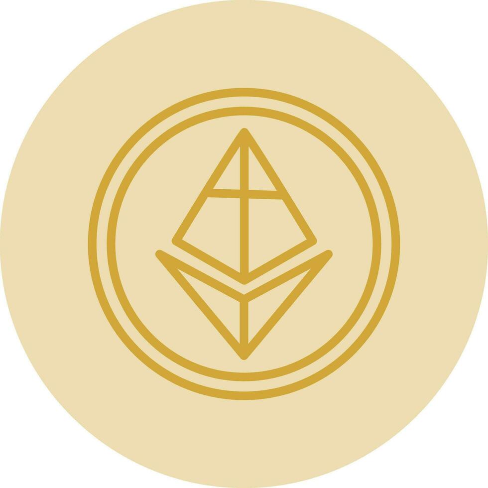 Ethereum vettore icona design