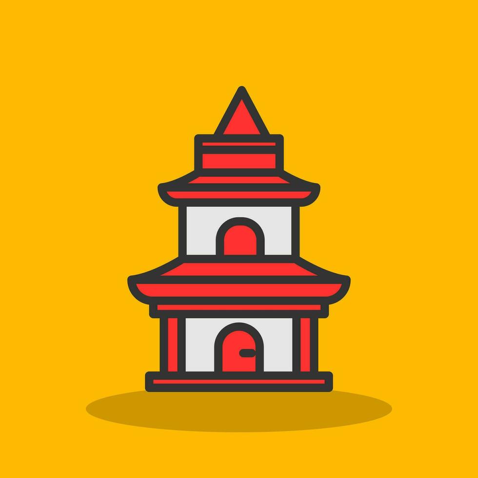 tempio vettore icona design