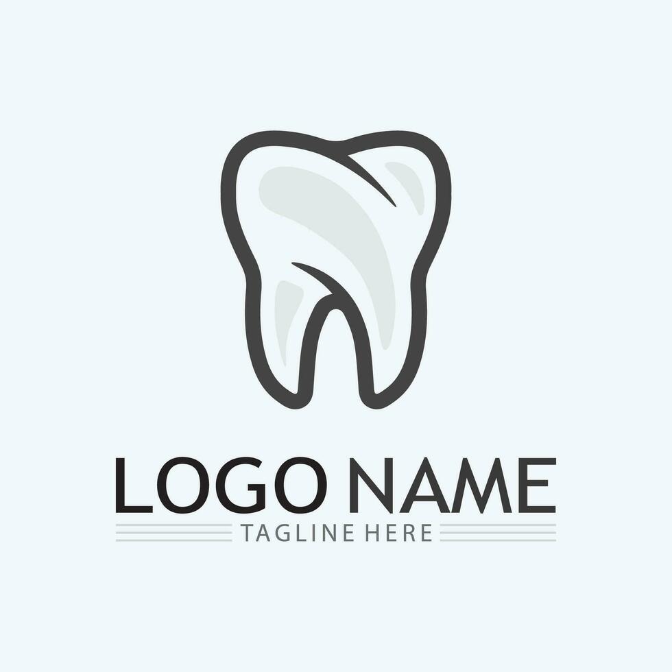 logo dentale design template.creative logo dentista. logo vettoriale della clinica dentale.