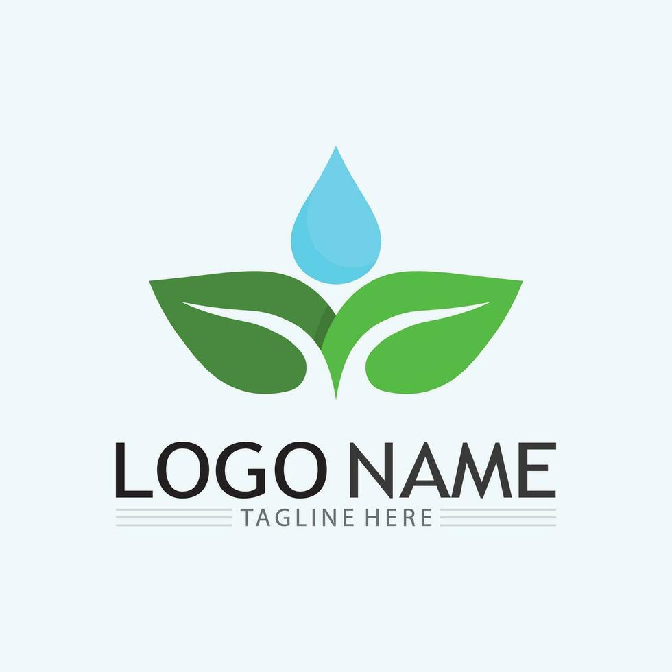 logo vettoriale di energia ecologica con il simbolo della foglia. colore verde con grafica flash o thunder. natura ed energia elettrica rinnovabile. questo logo è adatto per la tecnologia, il riciclo, il biologico.