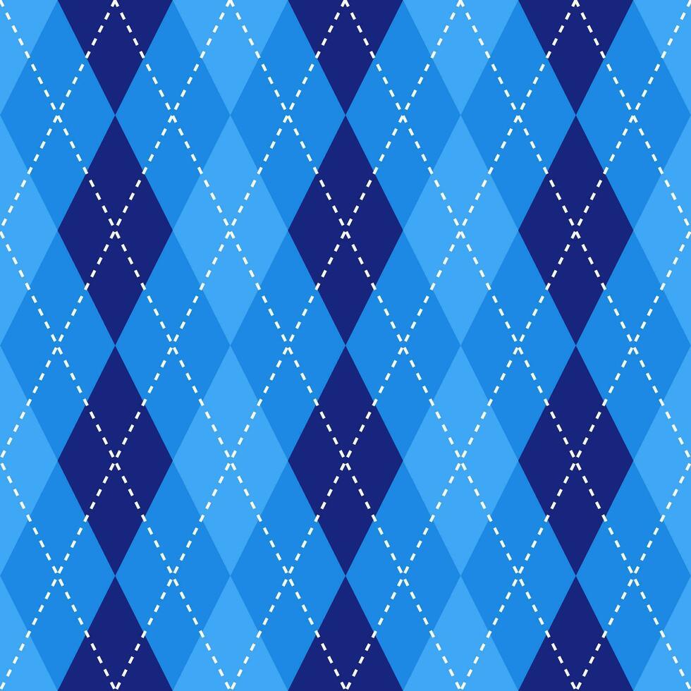 blu argyle modello. argyle vettore modello. argyle modello. senza soluzione di continuità geometrico modello per vestiario, involucro carta, sfondo, sfondo, regalo carta, maglione.