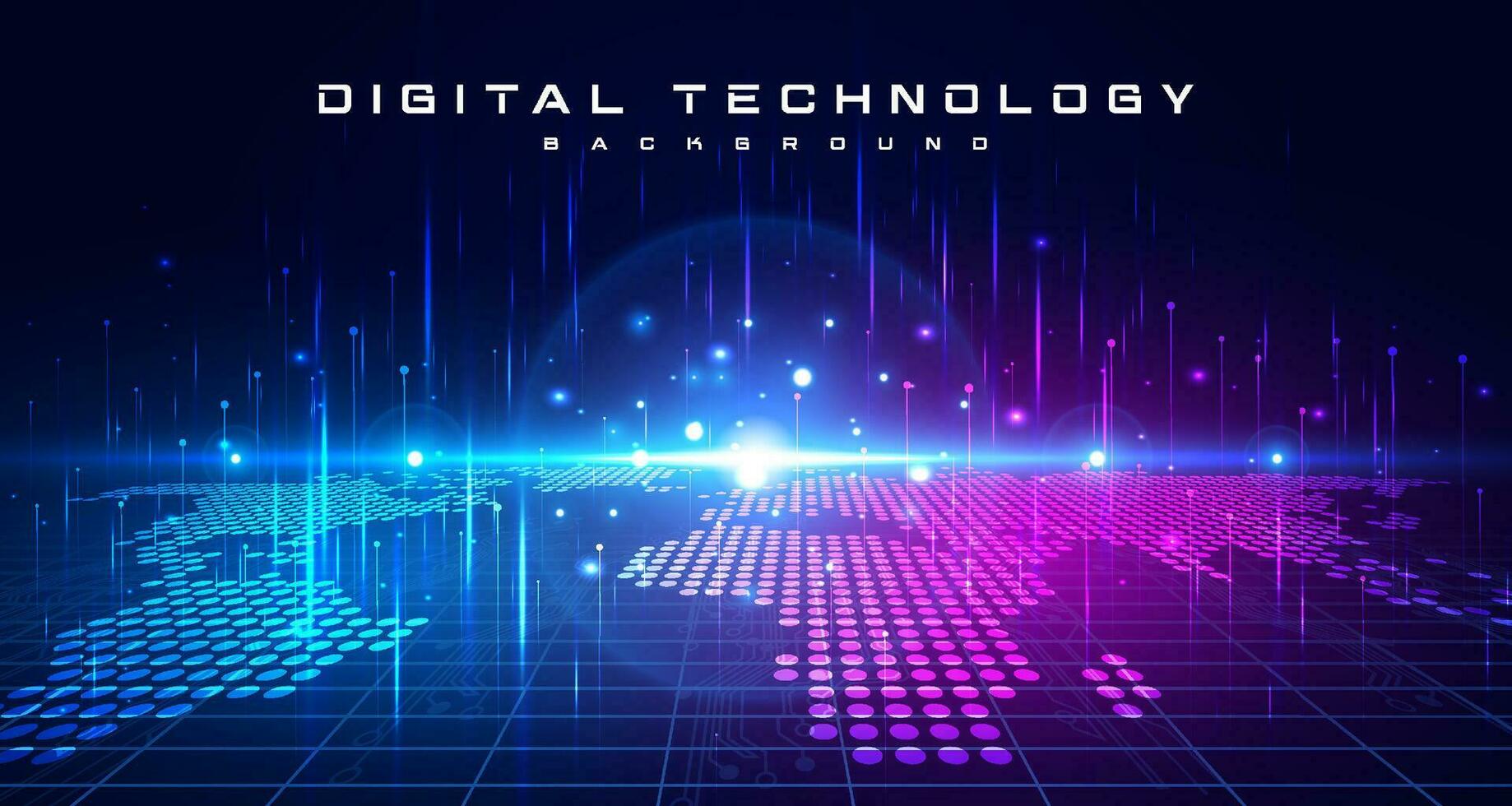 digitale tecnologia velocità Internet Rete connessione blu viola sfondo, informatica informazione, astratto carta geografica Collegare comunicazione, innovazione metaverso futuristico tecnologia, ai grande dati, illustrazione 3d vettore