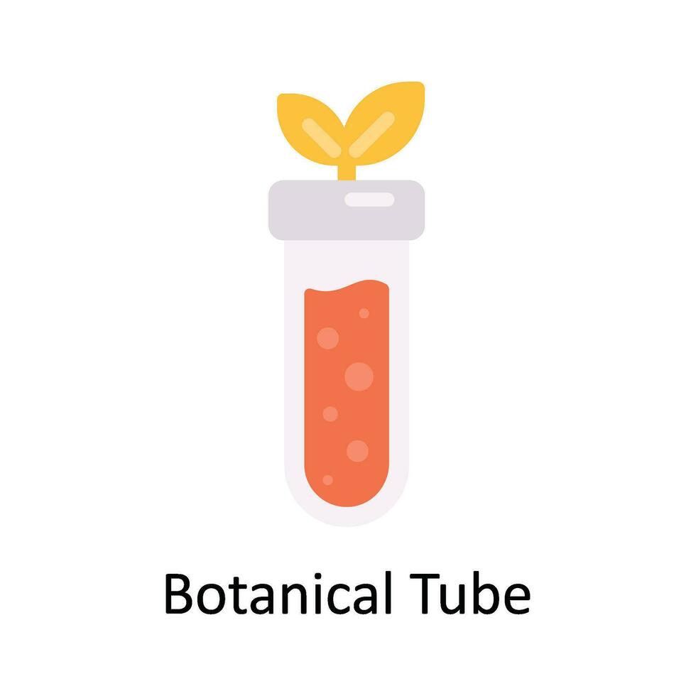botanico tubo vettore piatto icona design illustrazione. natura e ecologia simbolo su bianca sfondo eps 10 file