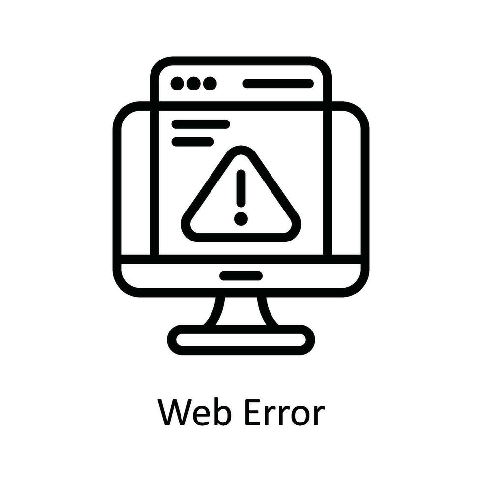 ragnatela errore vettore schema icona design illustrazione. informatica sicurezza simbolo su bianca sfondo eps 10 file