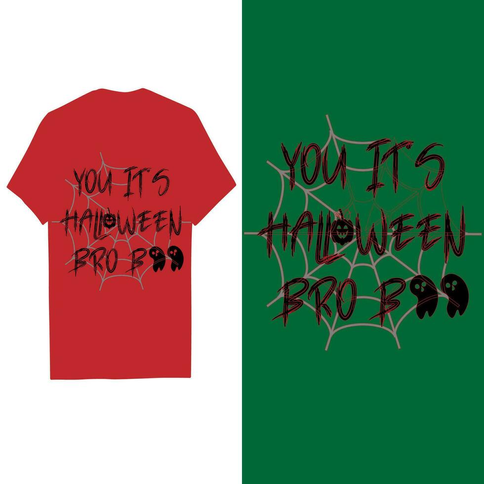 Halloween t camicia, Halloween t camicia voi è Halloween Fra fischio vettore