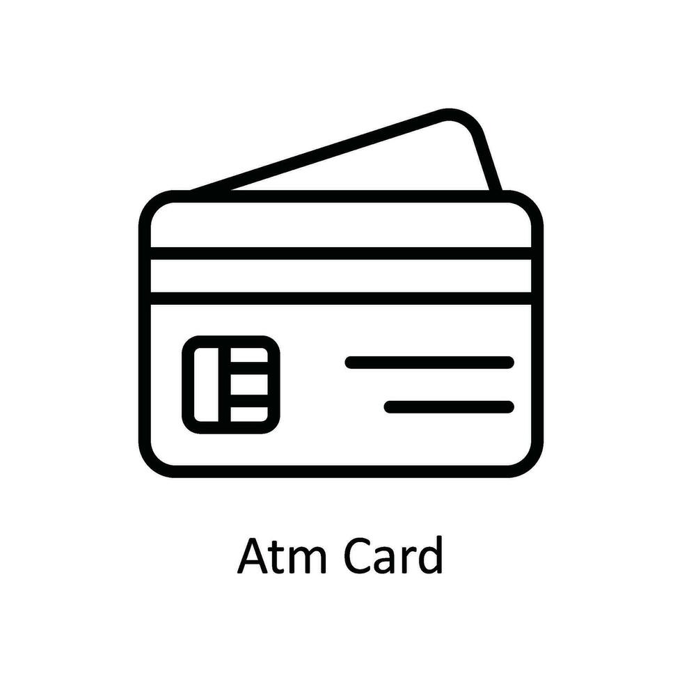 ATM carta vettore schema icona design illustrazione. spedizione e consegna simbolo su bianca sfondo eps 10 file