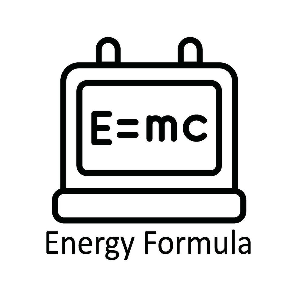 energia formula vettore schema icona design illustrazione. formazione scolastica simbolo su bianca sfondo eps 10 file