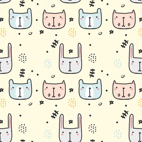 Doodle Pattern infantile vettore