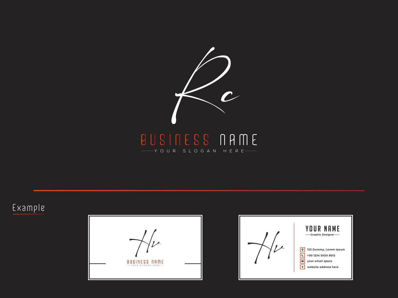 iniziale rc firma logo, femminile lusso rc logo lettera design vettore