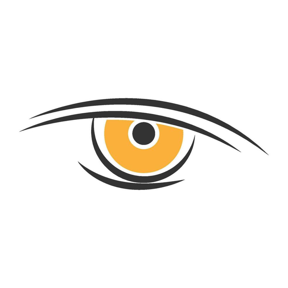 occhi logo icona design vettore