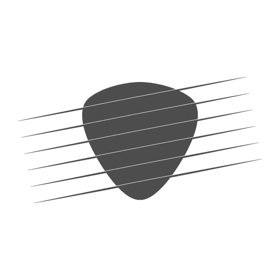 chitarra icona logo design vettore