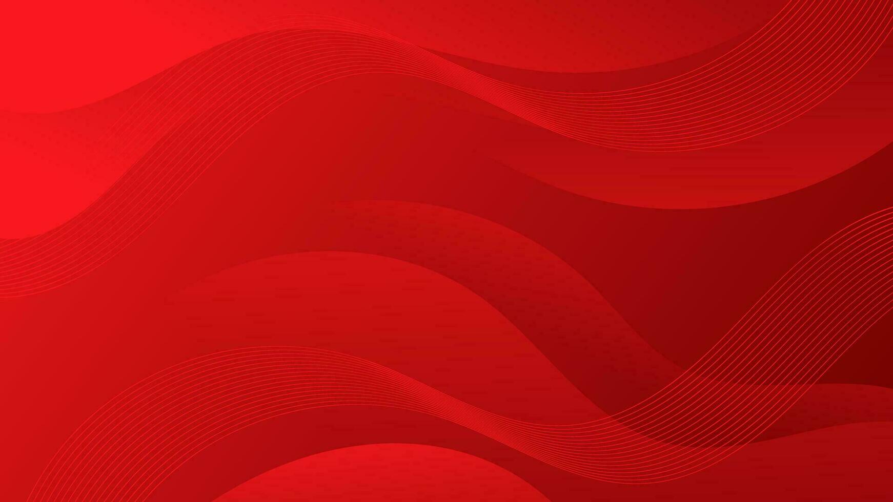 astratto pendenza rosso liquido onda sfondo vettore