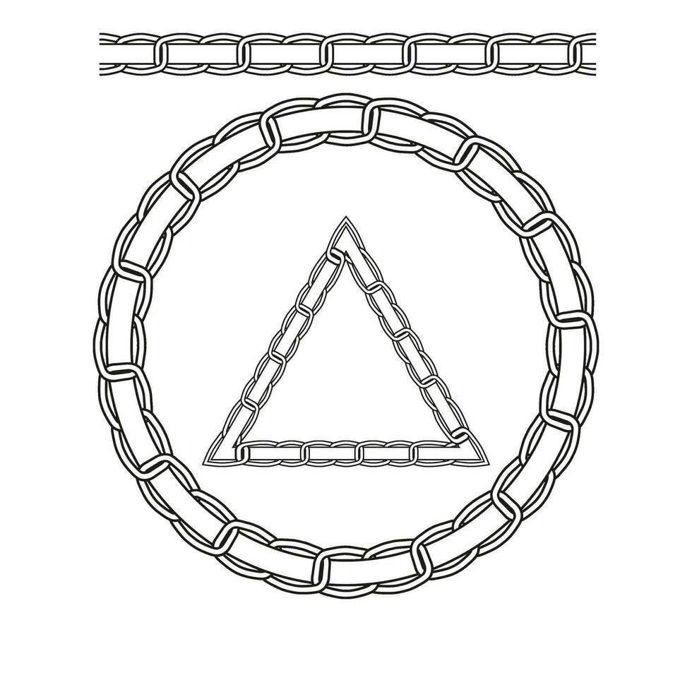 catena fionda modello vettore illustrazione