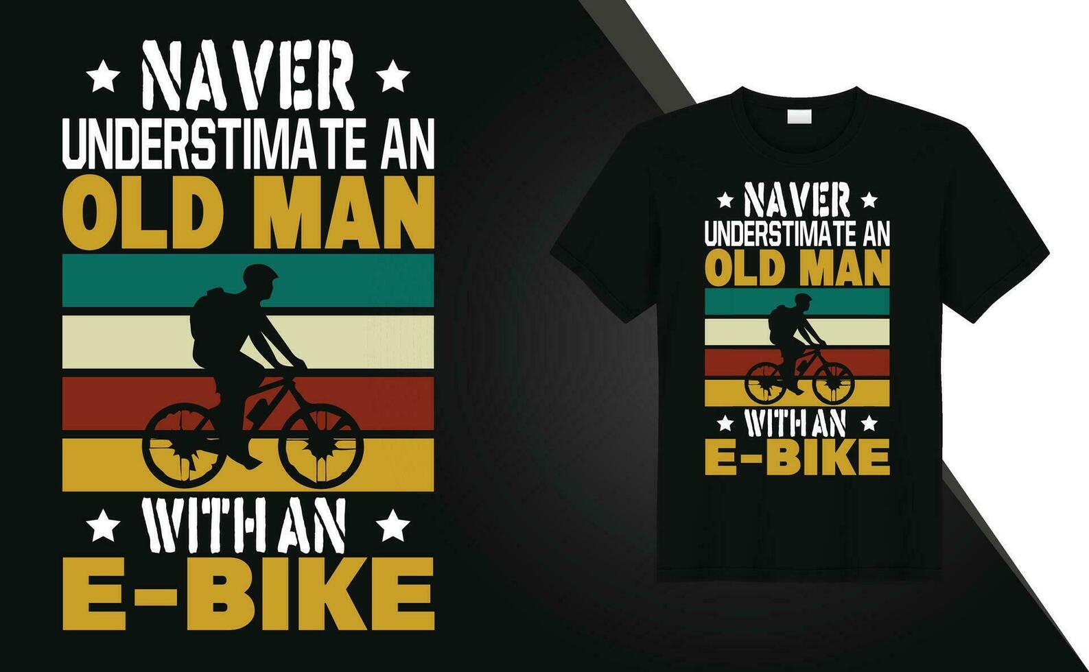 e-bike equitazione annate maglietta design gratuito vettore