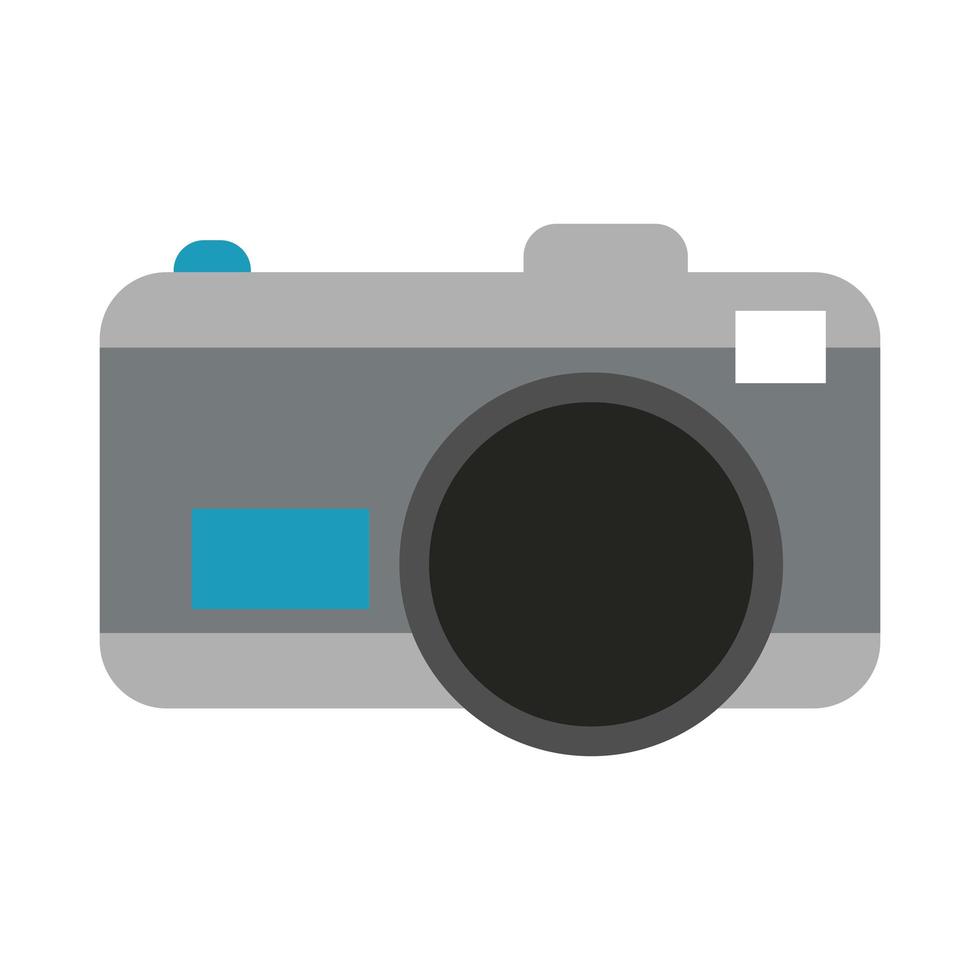 icona di stile piatto fotografico della fotocamera vettore
