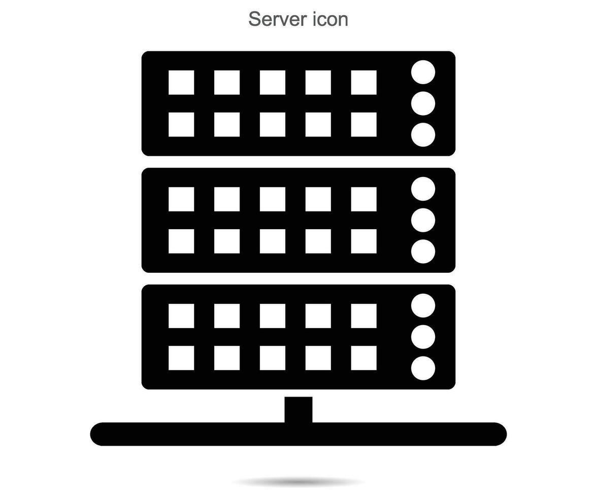 icona del server, illustrazione vettoriale