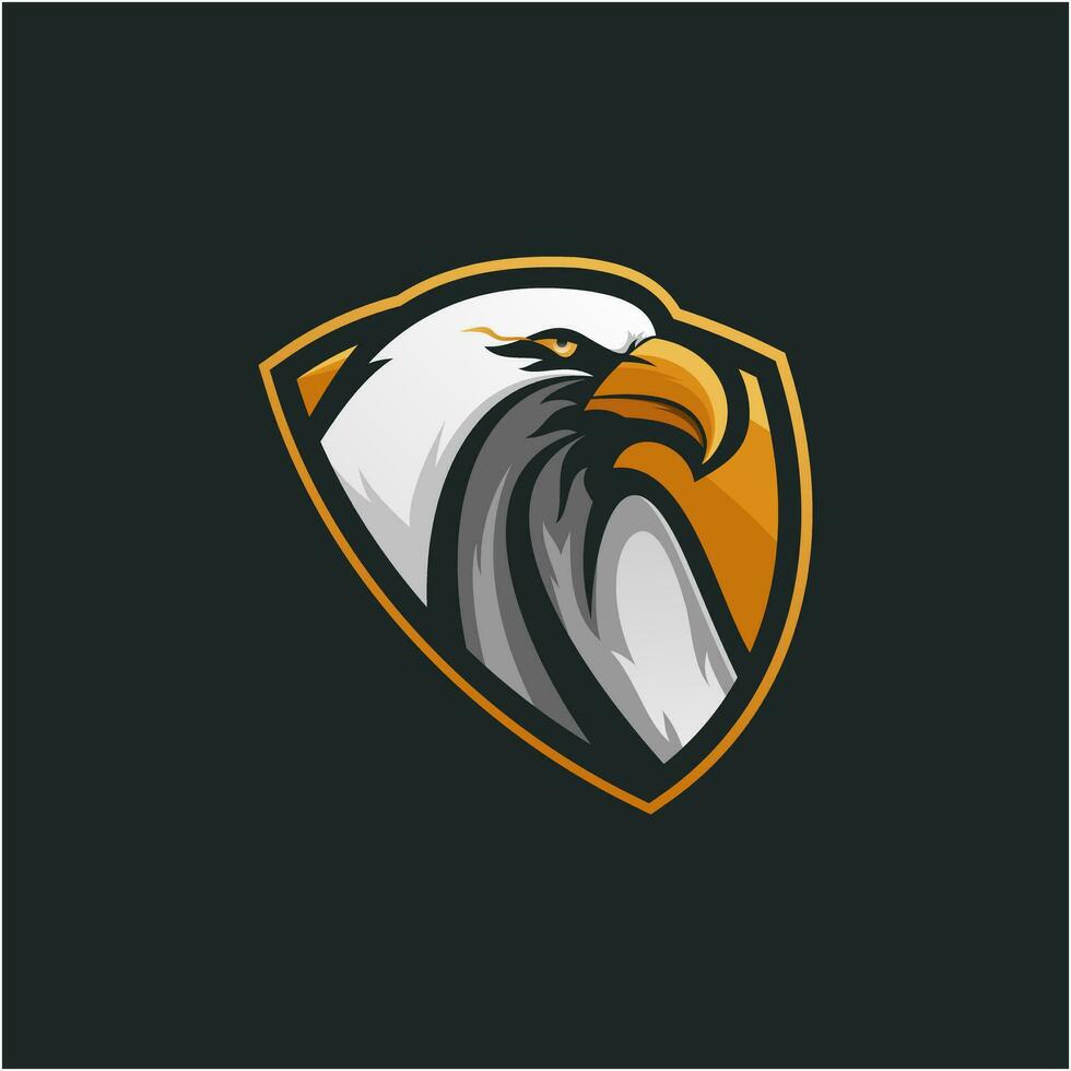 aquila vettore disegno, logo design esport gioco.