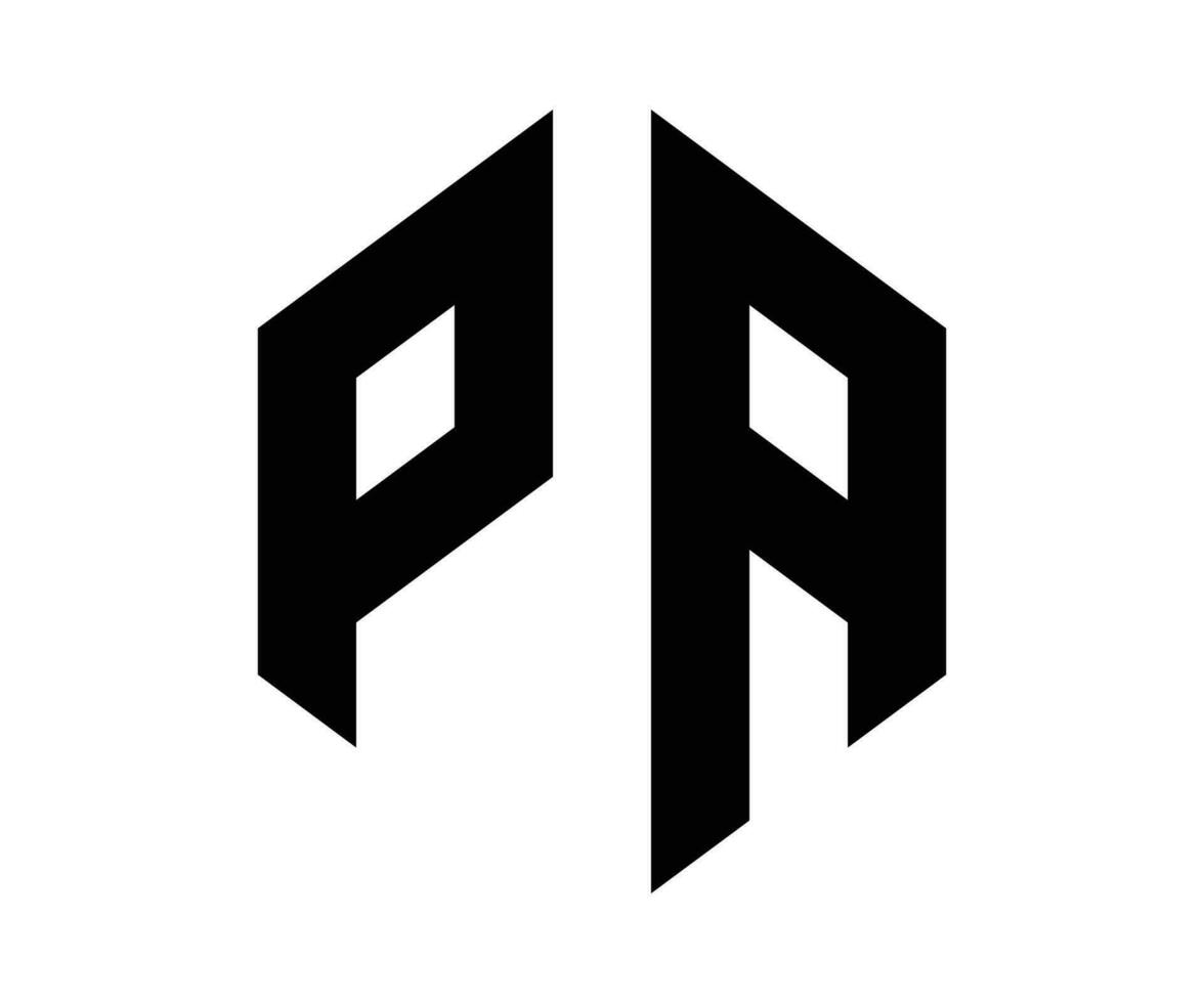 p un' lettera logo design vettore modello