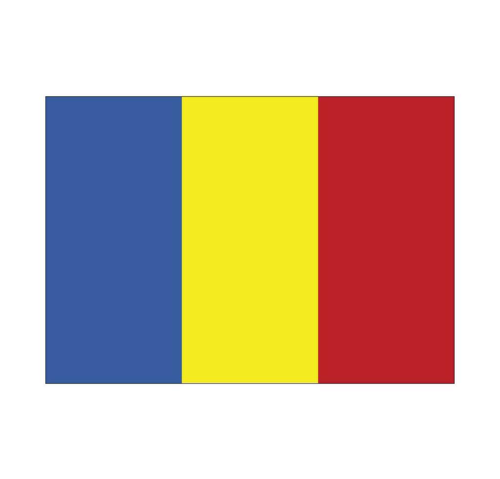 vettore di bandiera della romania