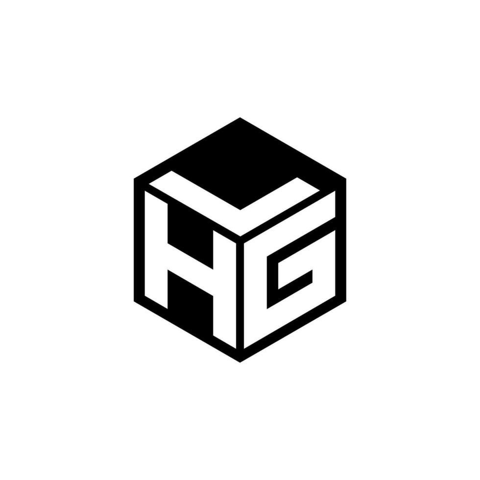 hgl lettera logo design nel illustrazione. vettore logo, calligrafia disegni per logo, manifesto, invito, eccetera.