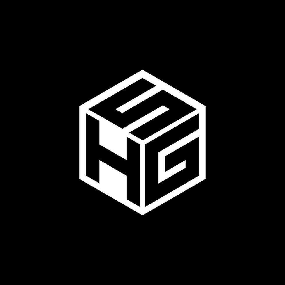 hgs lettera logo design nel illustrazione. vettore logo, calligrafia disegni per logo, manifesto, invito, eccetera.