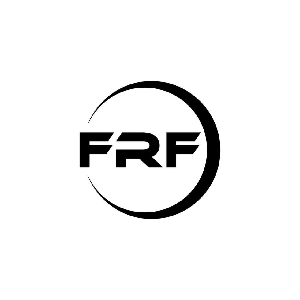 frf lettera logo design nel illustrazione. vettore logo, calligrafia disegni per logo, manifesto, invito, eccetera.