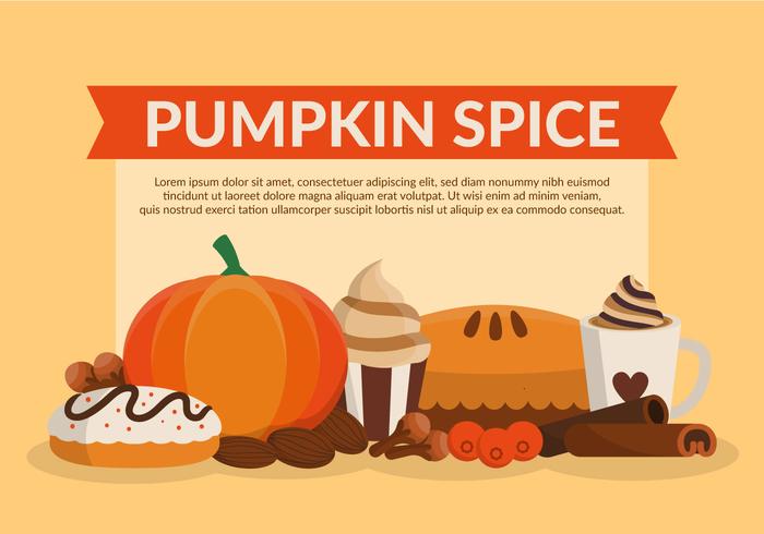 clipart di spezia di zucca vettore