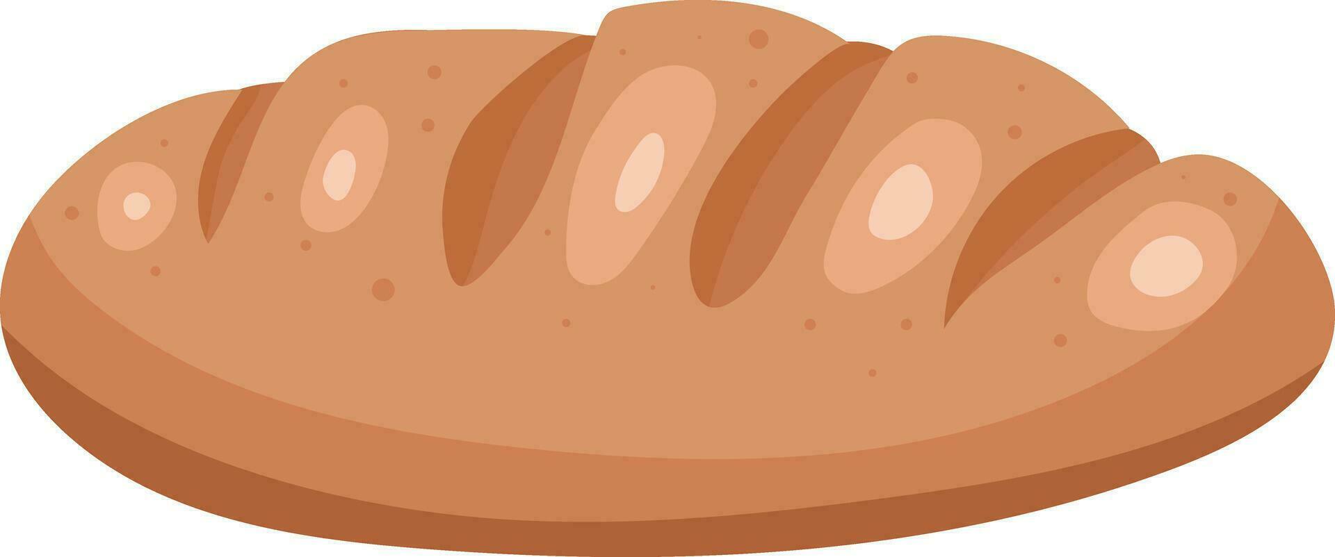 pane pagnotta cestino lungo baguette illustrazione grafico elemento arte carta vettore