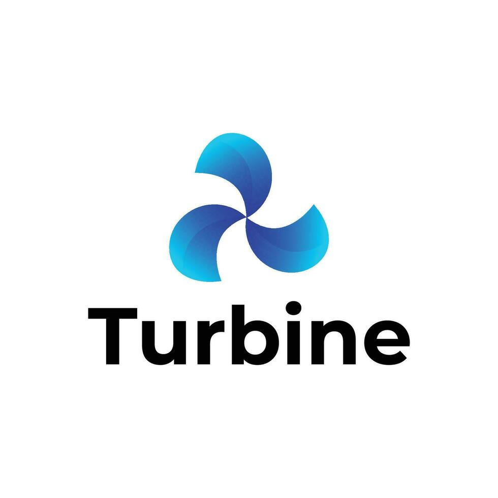 turbina moderno energia fornitura logo design vettore