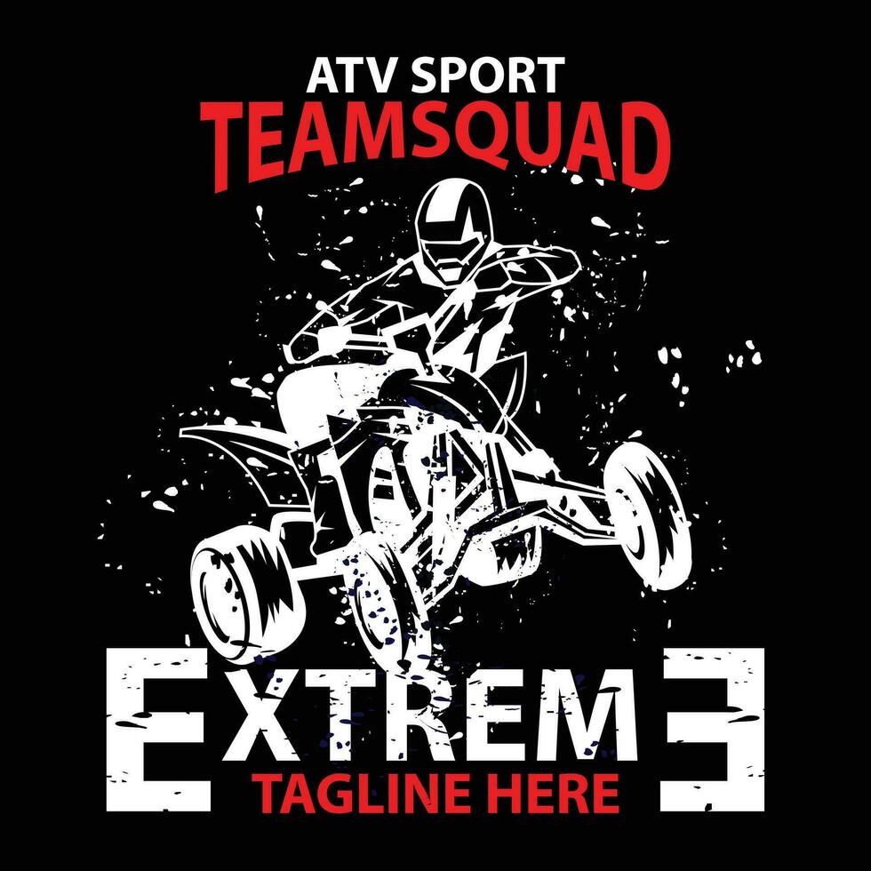 atv squadra, un illustrazione di sport vettore