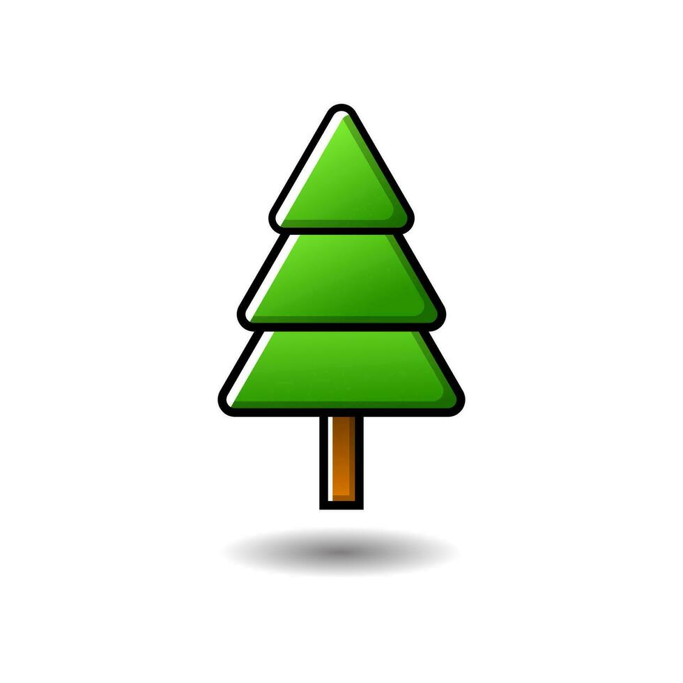 Natale albero icona, adatto per Natale elementi, complementare Natale disegni e altri vettore