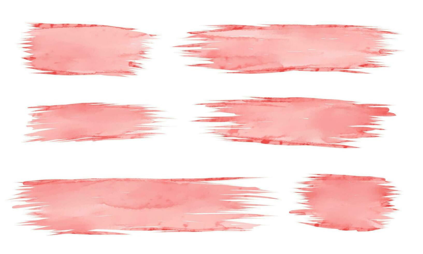 rosa acquerello spazzola su bianca sfondo vettore