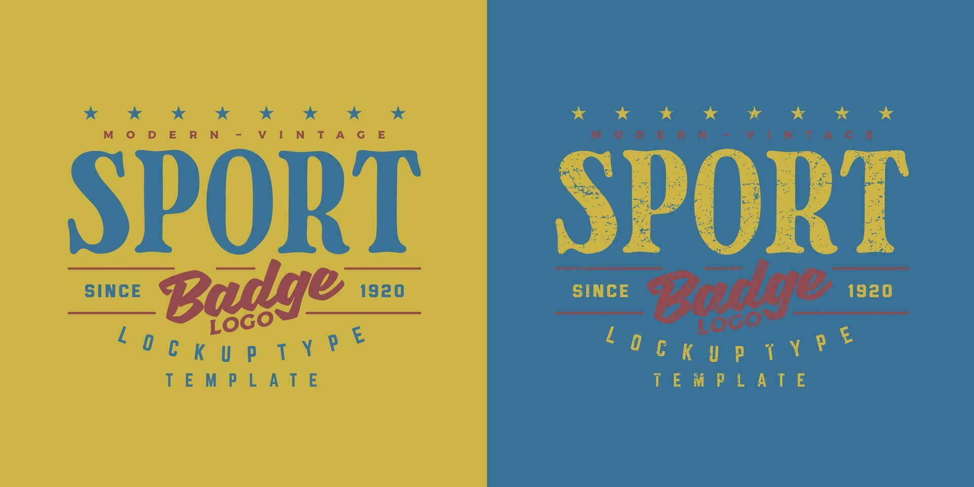 retrò Vintage ▾ sport distintivo emblema logo modello vettore