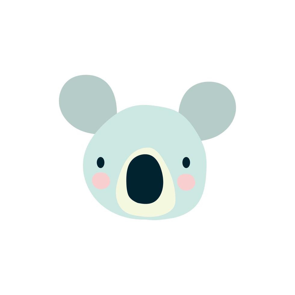 simpatico personaggio koala animale selvatico icona vettore